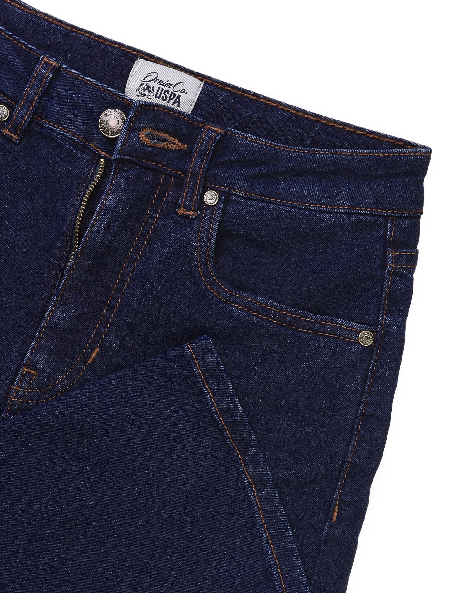 Straight Fit Blue Jeans Dark Blue - U.S. Polo Assn. India | Large