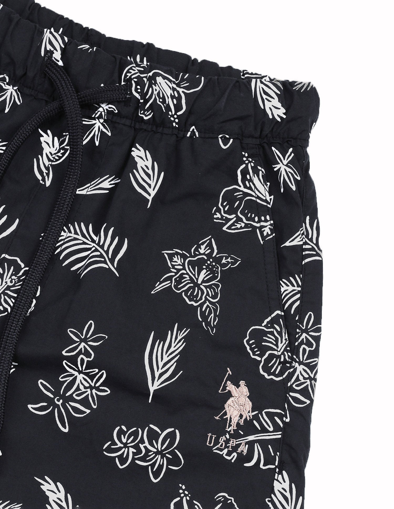 Floral Printed Slim Fit Shorts Navy - U.S. Polo Assn. India | Large