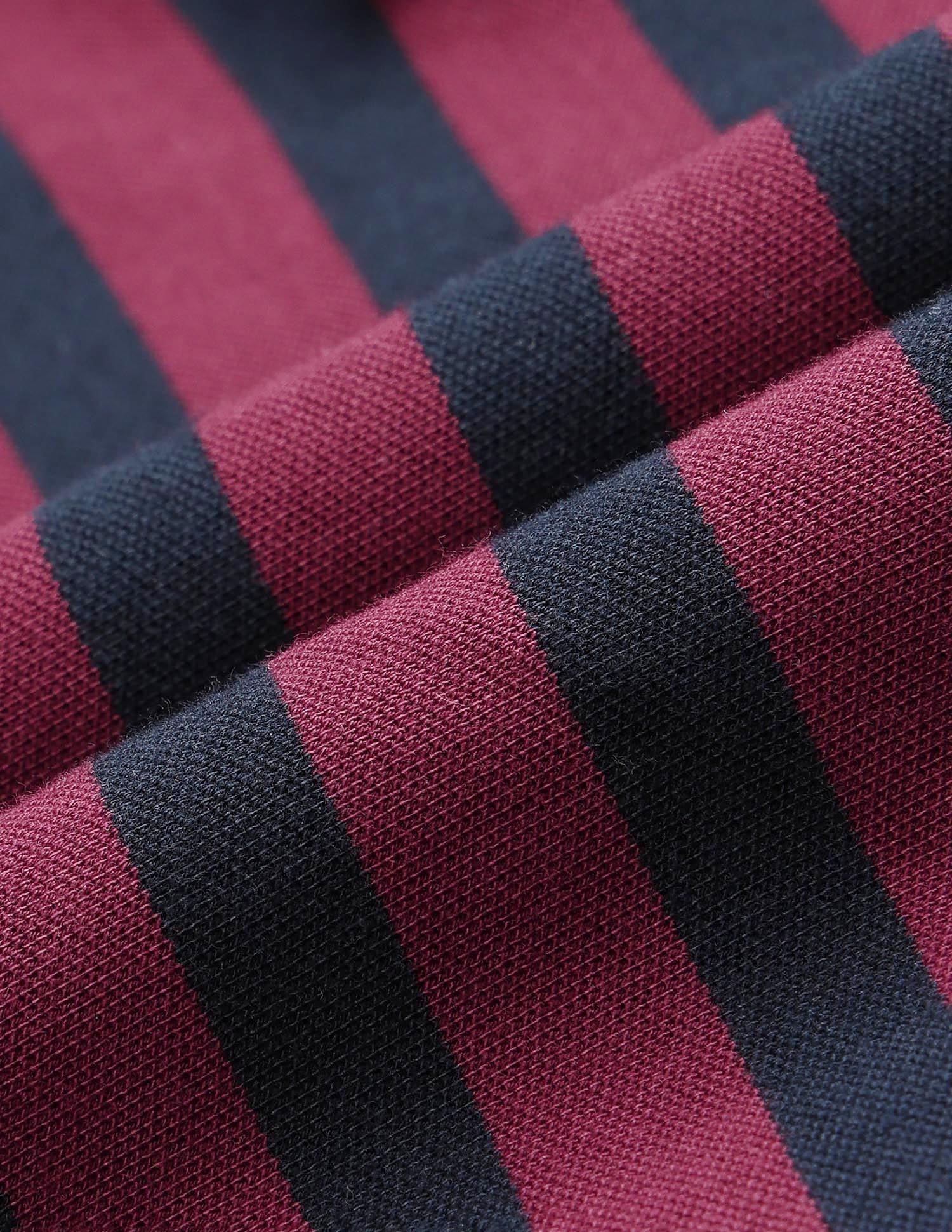 Vertical Striped Slim Fit Polo Shirt Maroon - U.S. POLO ASSN. | Large