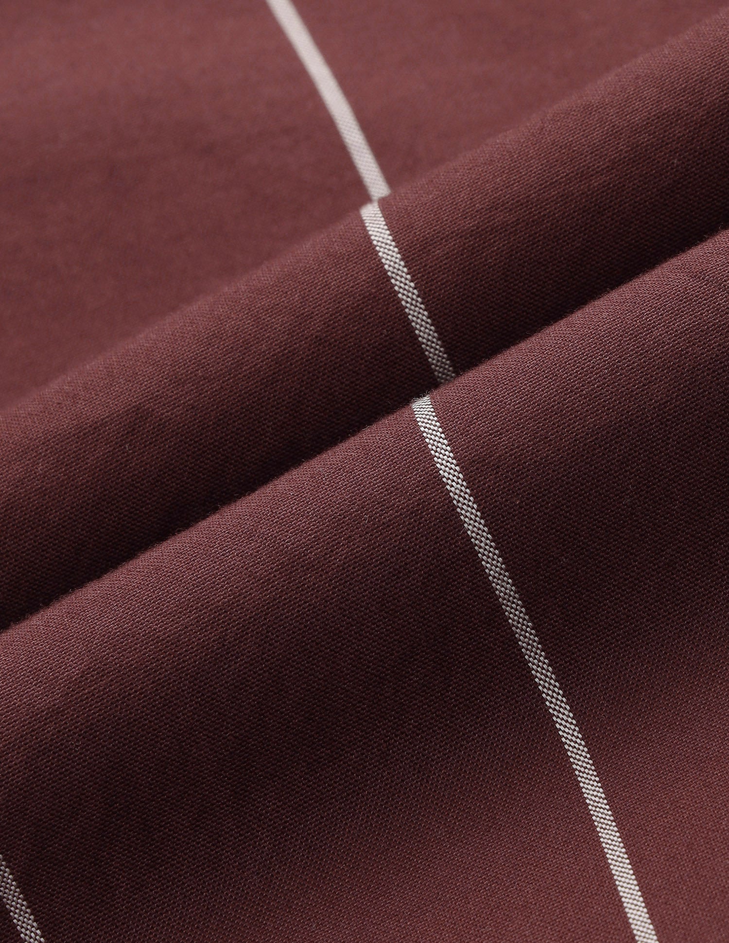 Oxford Vertical Striped Shirt Maroon - U.S. Polo Assn. India | Large