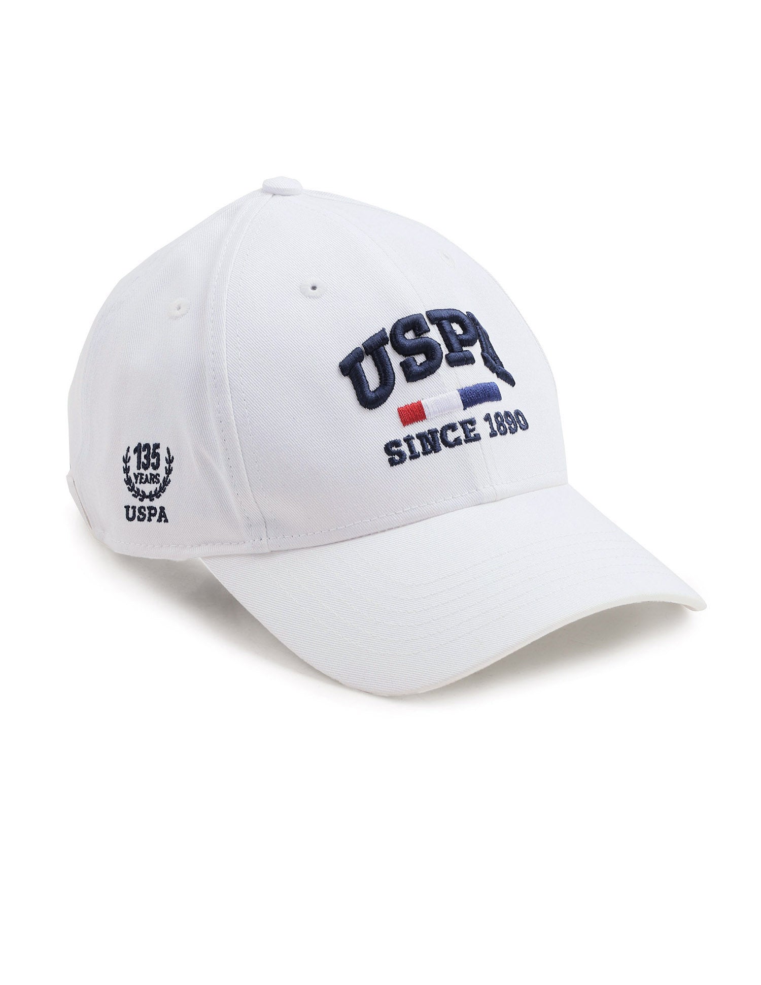 Brand Embroidered 135 Anniversary Cap White - U.S. POLO ASSN. | Large