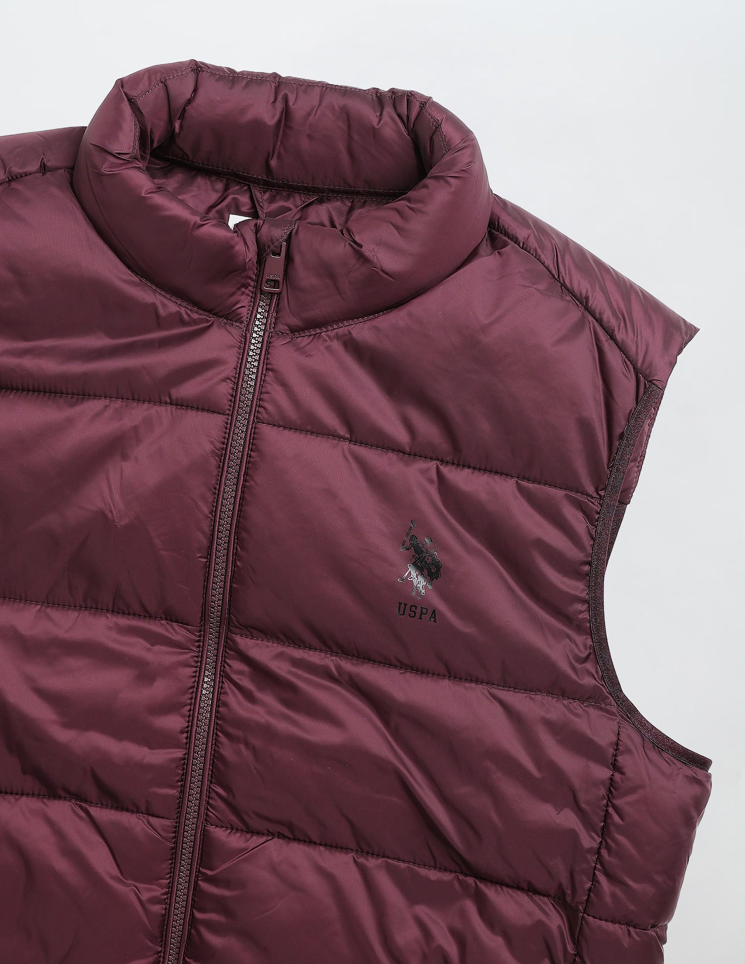 Regular Fit Packable Puffer Jacket Dark Red - U.S. Polo Assn. India | Large