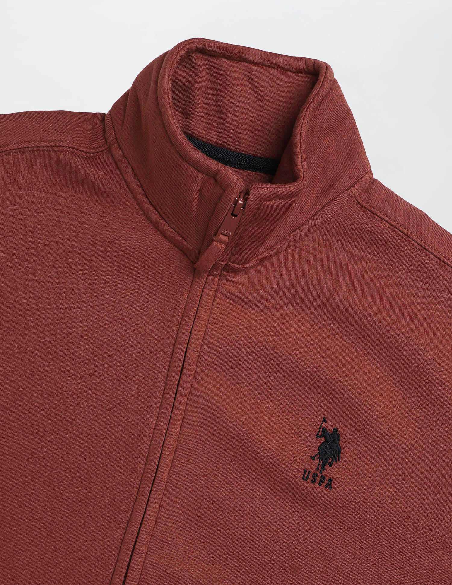 Solid Regular Fit Sweatshirt Rust - U.S. POLO ASSN. | Large