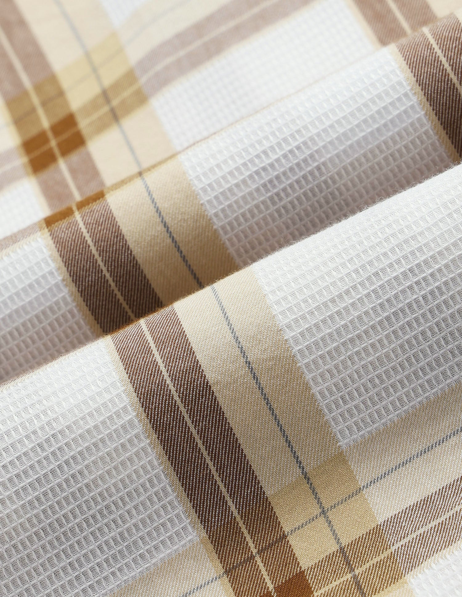 White Harbour Tartan Checked Shirt Mustard - U.S. Polo Assn. India | Large