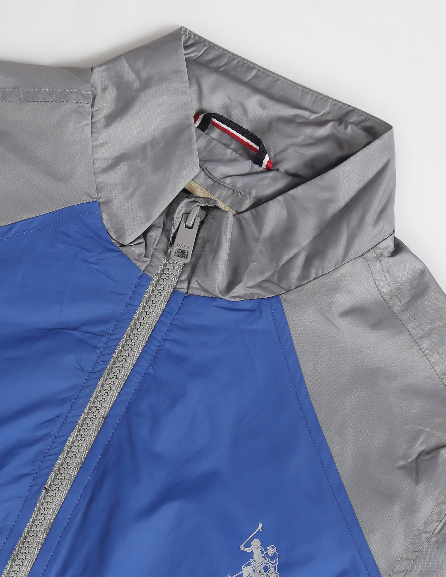 Colour Block Windcheater Jacket Black and Blue - U.S. POLO ASSN. | Large