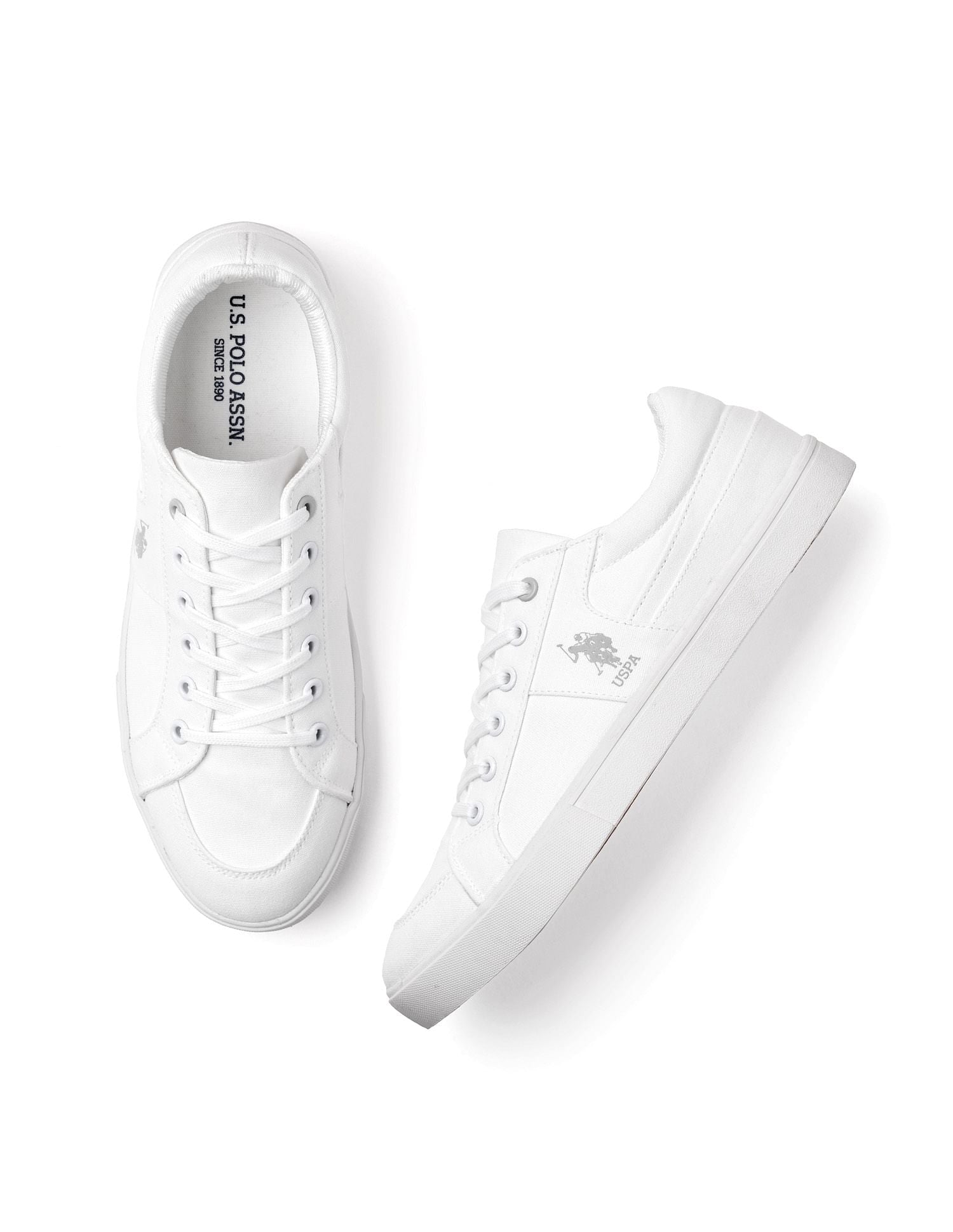 Men Clarkin 4.0 Solid Sneakers White - U.S. Polo Assn. India | Large