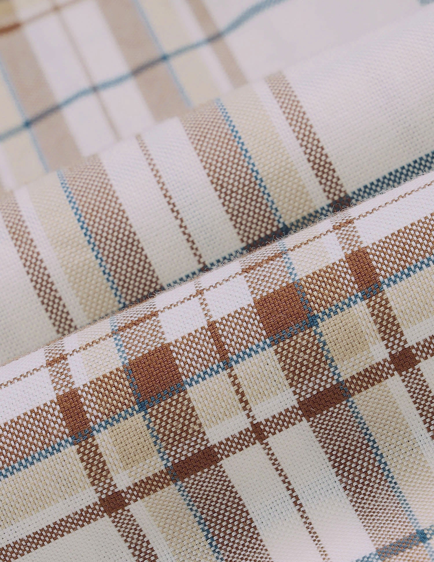 Plaid Checked Tailored Fit Shirt Beige - U.S. Polo Assn. India | Large