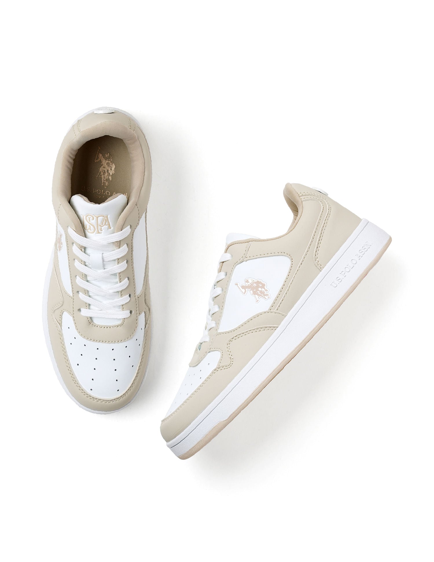 Women Colour Block Nova Sneakers Nude - U.S. Polo Assn. India | Large