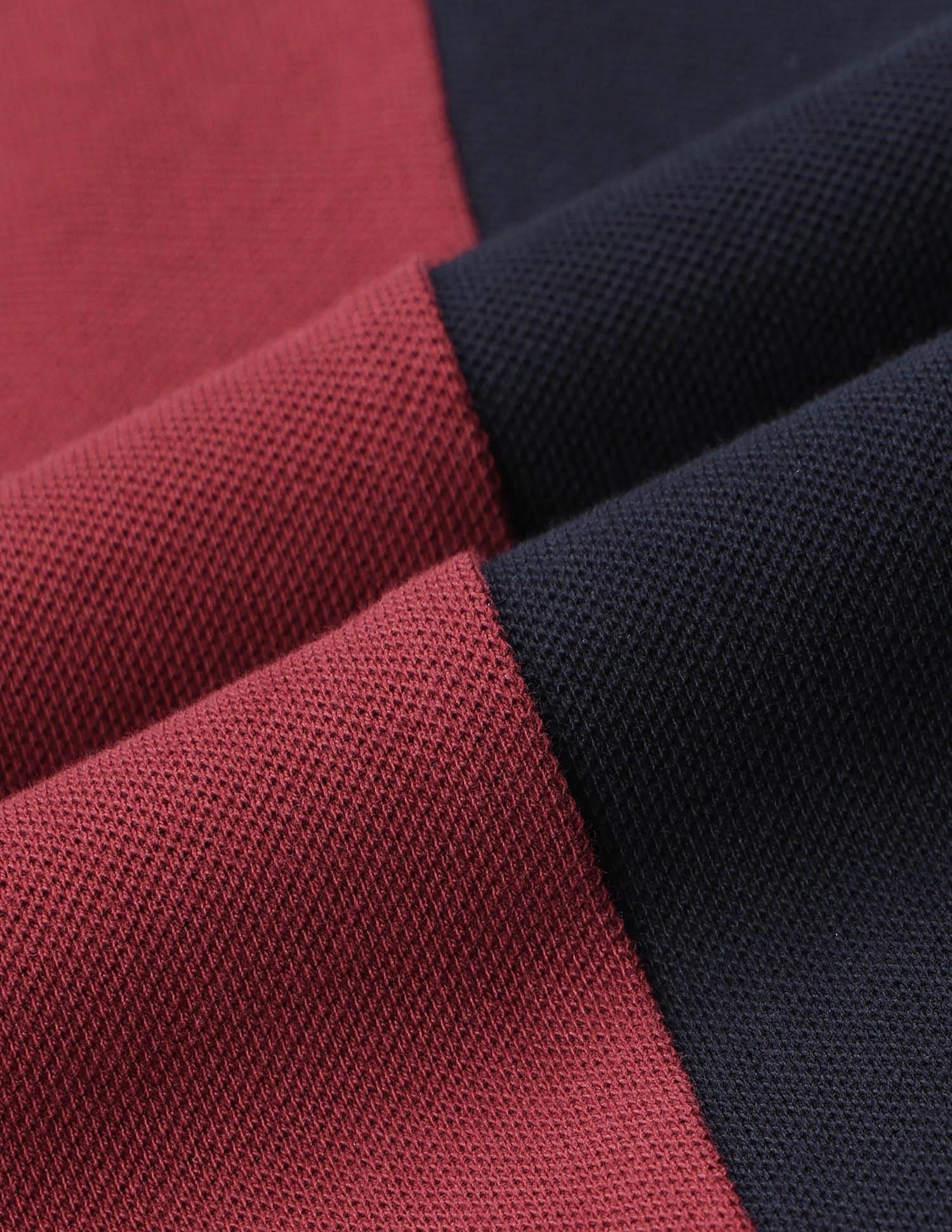 Colour Blocked Muscle Fit Polo Shirt Navy - U.S. POLO ASSN. | Large