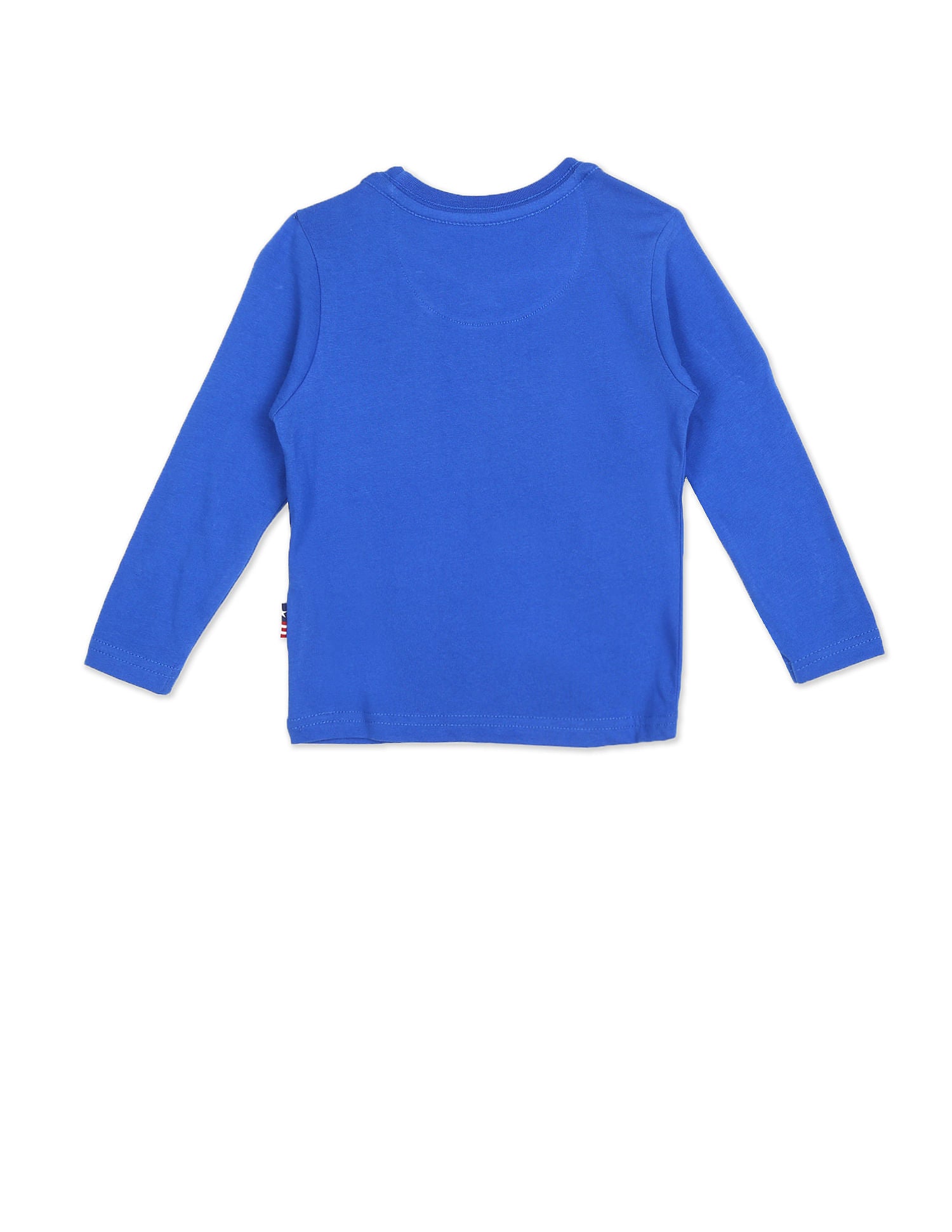 Crew Neck Brand Print T-Shirt Blue - U.S. POLO ASSN. | Large