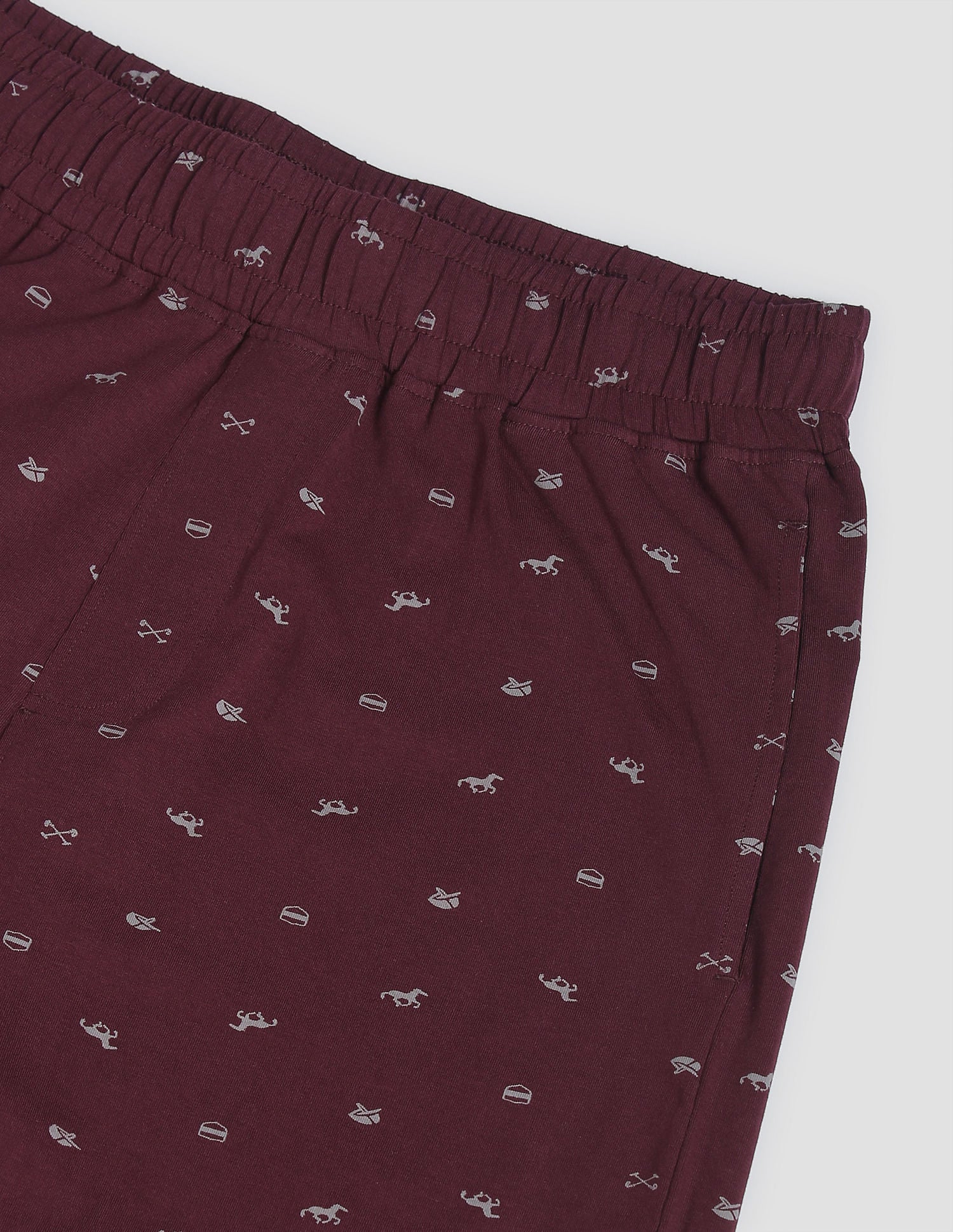 All Over Print OELP2 Lounge Track Pants - Pack Of 1 Dark Maroon - U.S. POLO ASSN. | Large