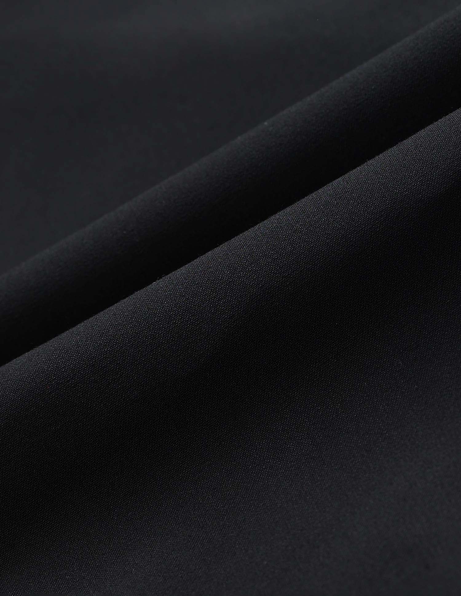 Henry Tapered Fit Solid Trousers Black - U.S. Polo Assn. India | Large