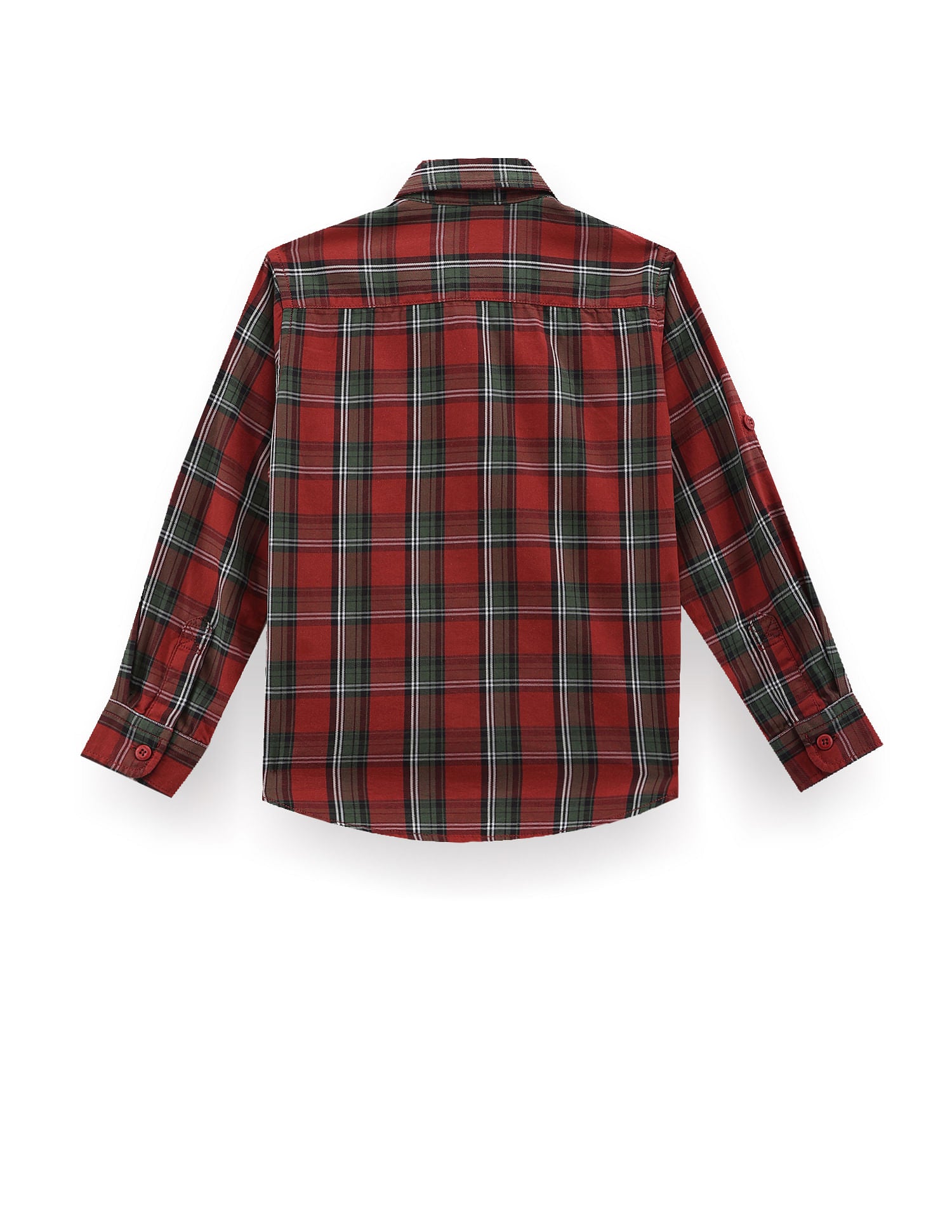 Boys Tartan Check Twill Shirt Rust - U.S. POLO ASSN. | Large