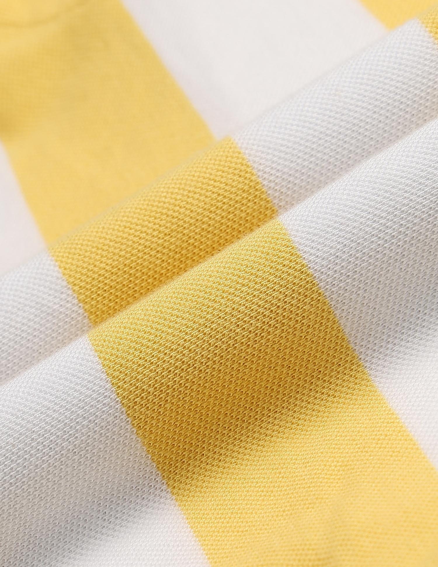 Boys Vertical Striped Regular Fit Polo Shirt Yellow - U.S. POLO ASSN. | Large