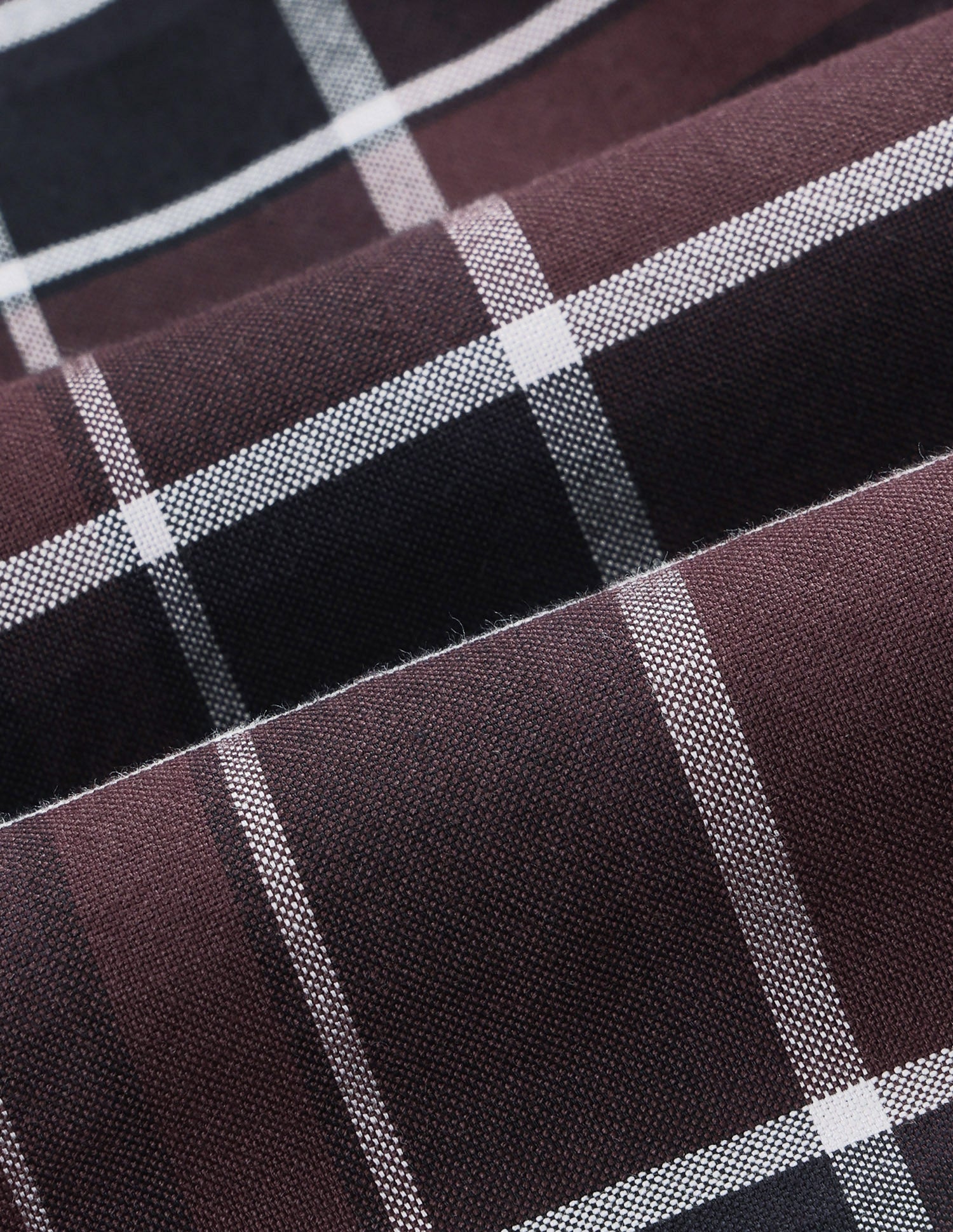 Oxford Grid Tattersall Checked Shirt Burgundy - U.S. Polo Assn. India | Large