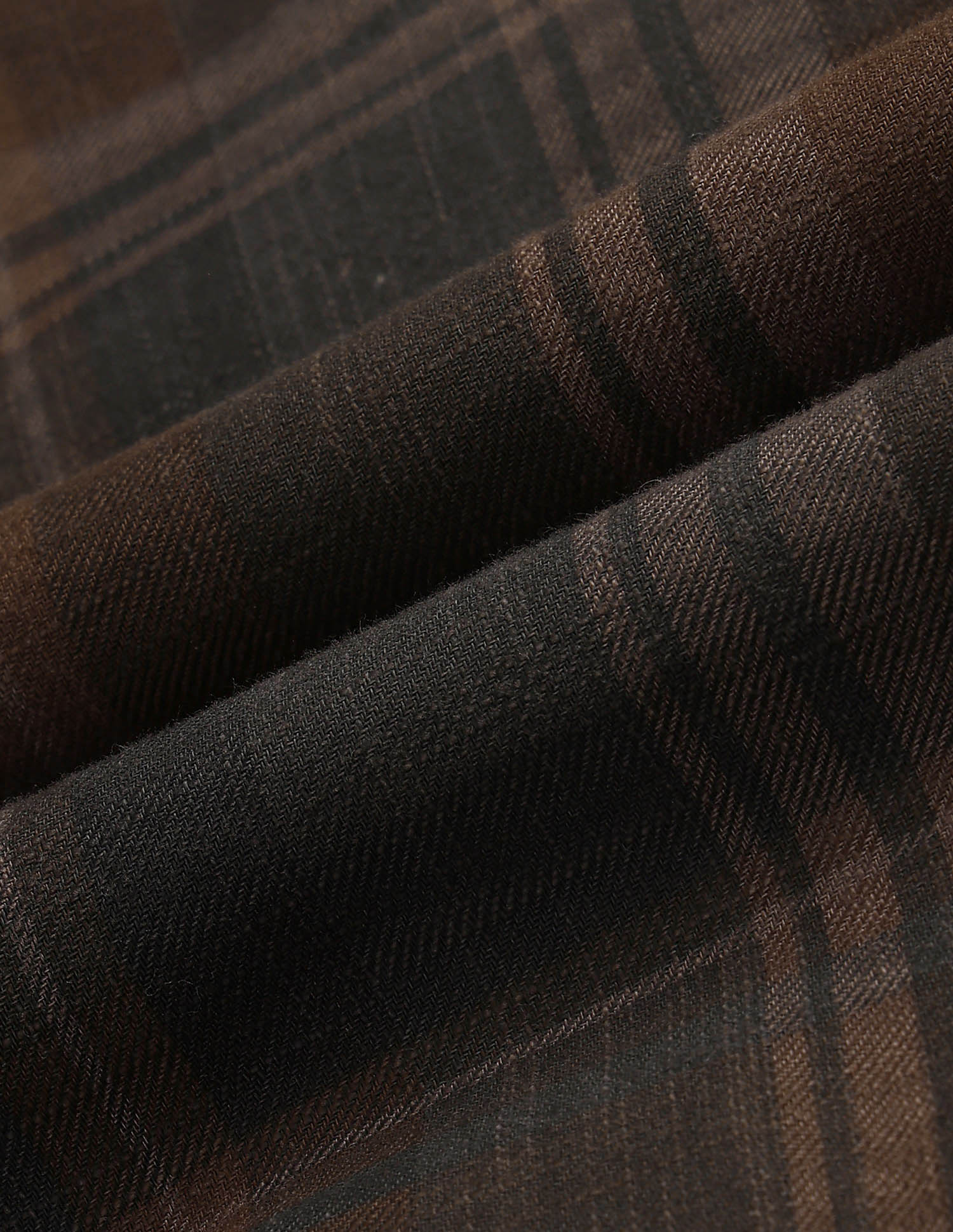 Plaid Checked Twill Shirt Brown - U.S. POLO ASSN. | Large