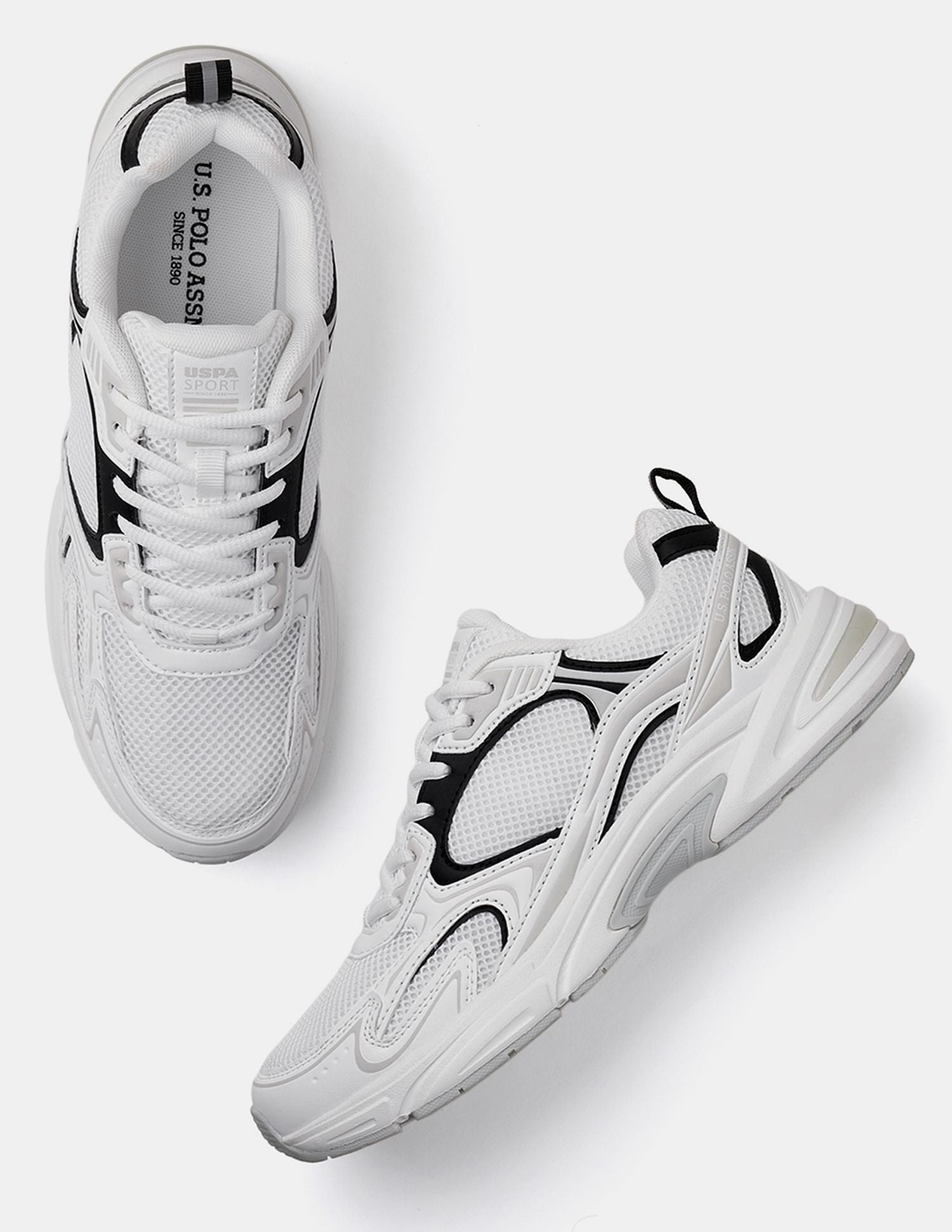 Men Santiago Colour Blocked Sneakers White - U.S. POLO ASSN. | Large