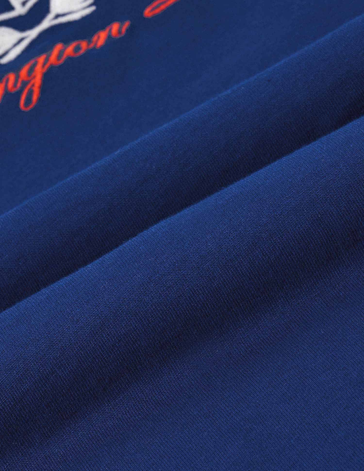 Boxy Fit Brand Embroidered T-Shirt Royal Blue - U.S. POLO ASSN. | Large