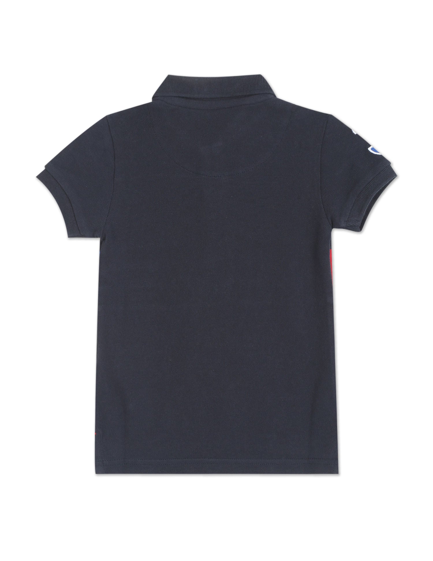 Ribbed Collar Colour Block Polo Shirt Navy - U.S. Polo Assn. India | Large
