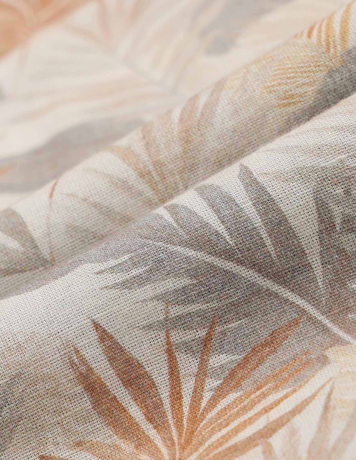 Tropical Printed Slim Fit Shirt Beige - U.S. POLO ASSN. | Large