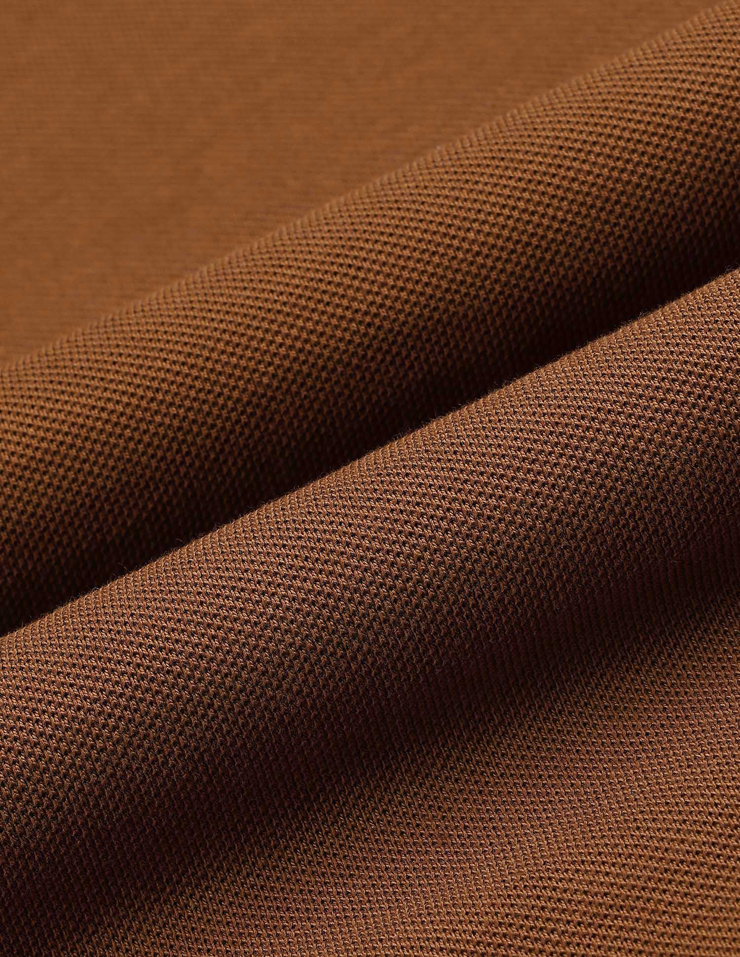 Solid Muscle Fit Polo Shirt Brown - U.S. POLO ASSN. | Large