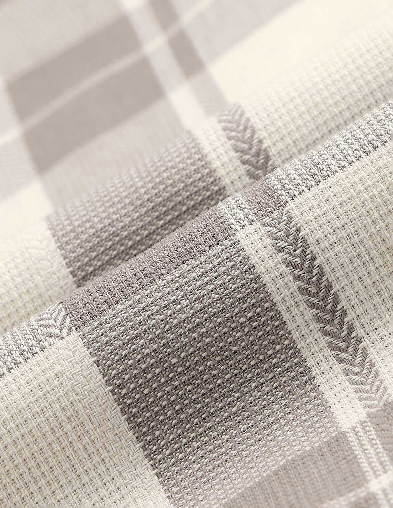 Regular Fit Textured With Tartan Checked Shirt Brown - U.S. POLO ASSN. | Large