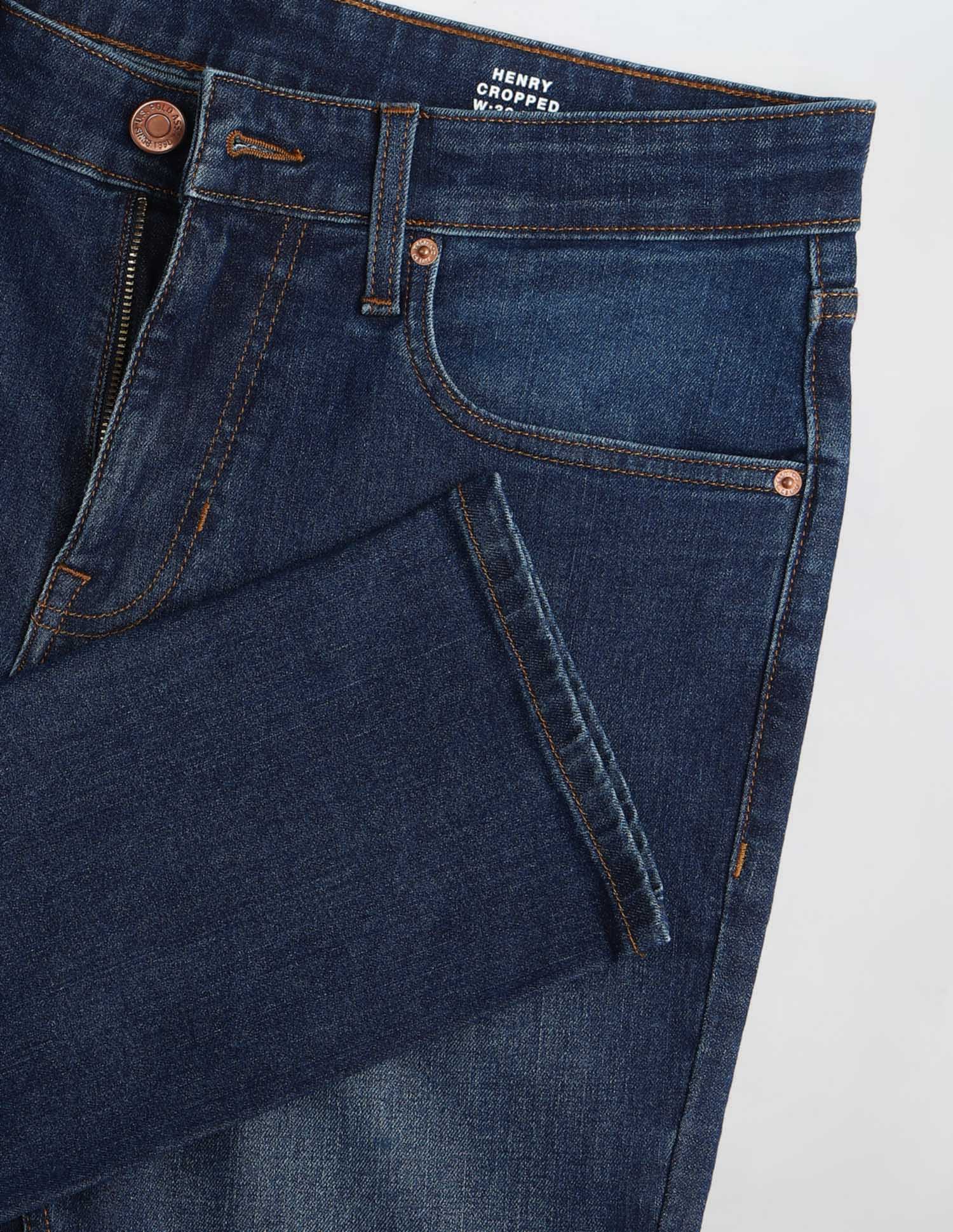 Henry Tapered Fit Stone Washed Jeans Dark Blue - U.S. POLO ASSN. | Large