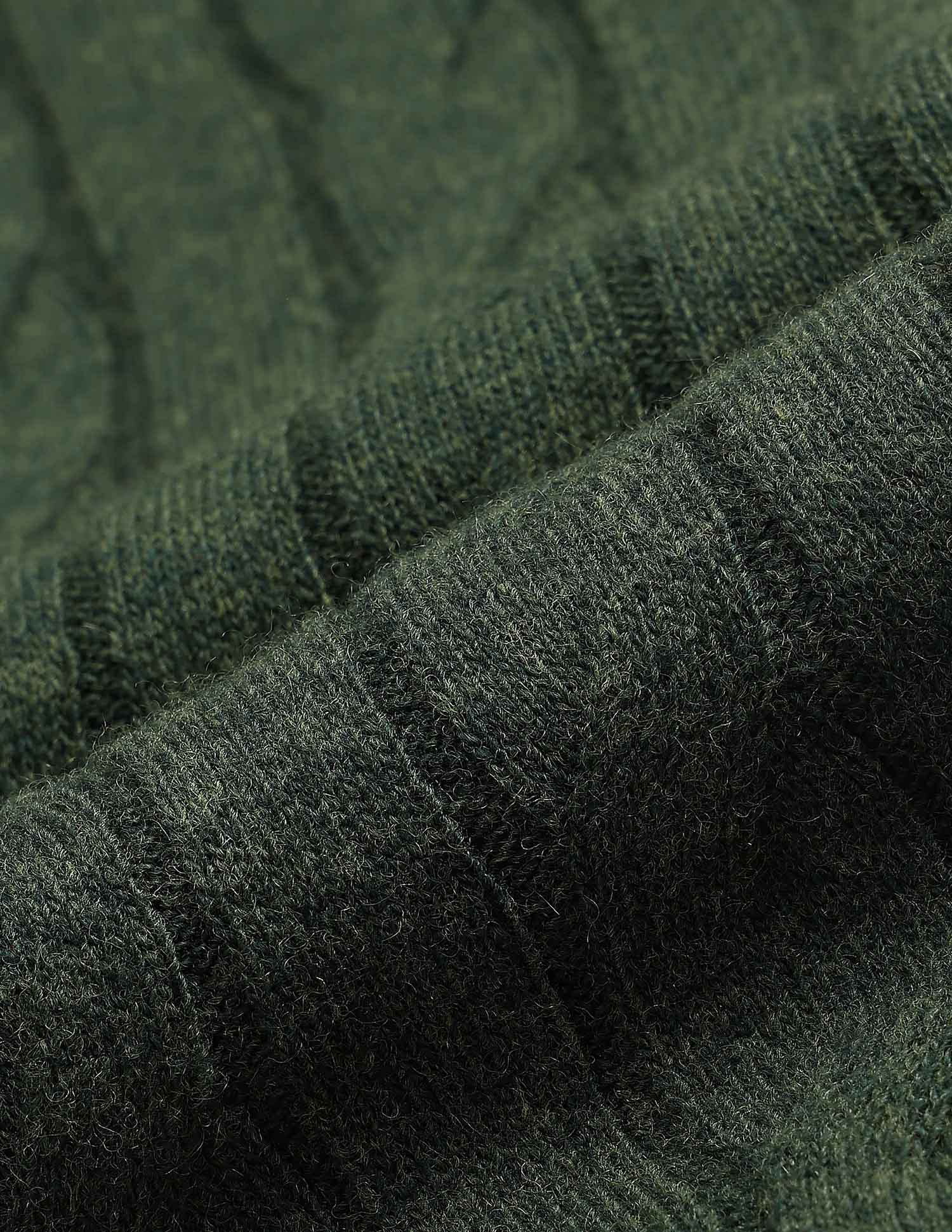 Cable Patterned Knit Regular Fit Sweater Dark Green - U.S. POLO ASSN. | Large