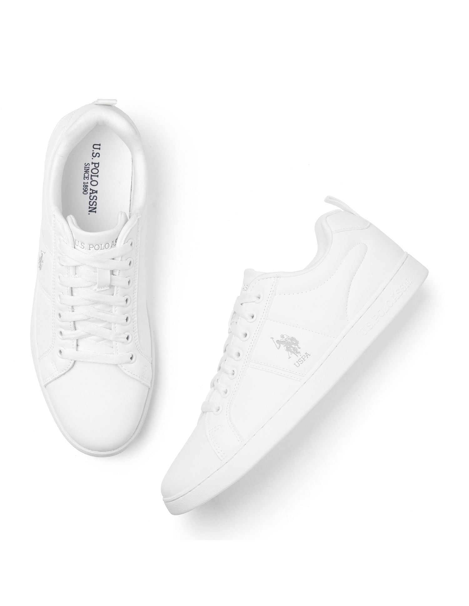 Men Dorim Solid Sneakers White - U.S. POLO ASSN. | Large