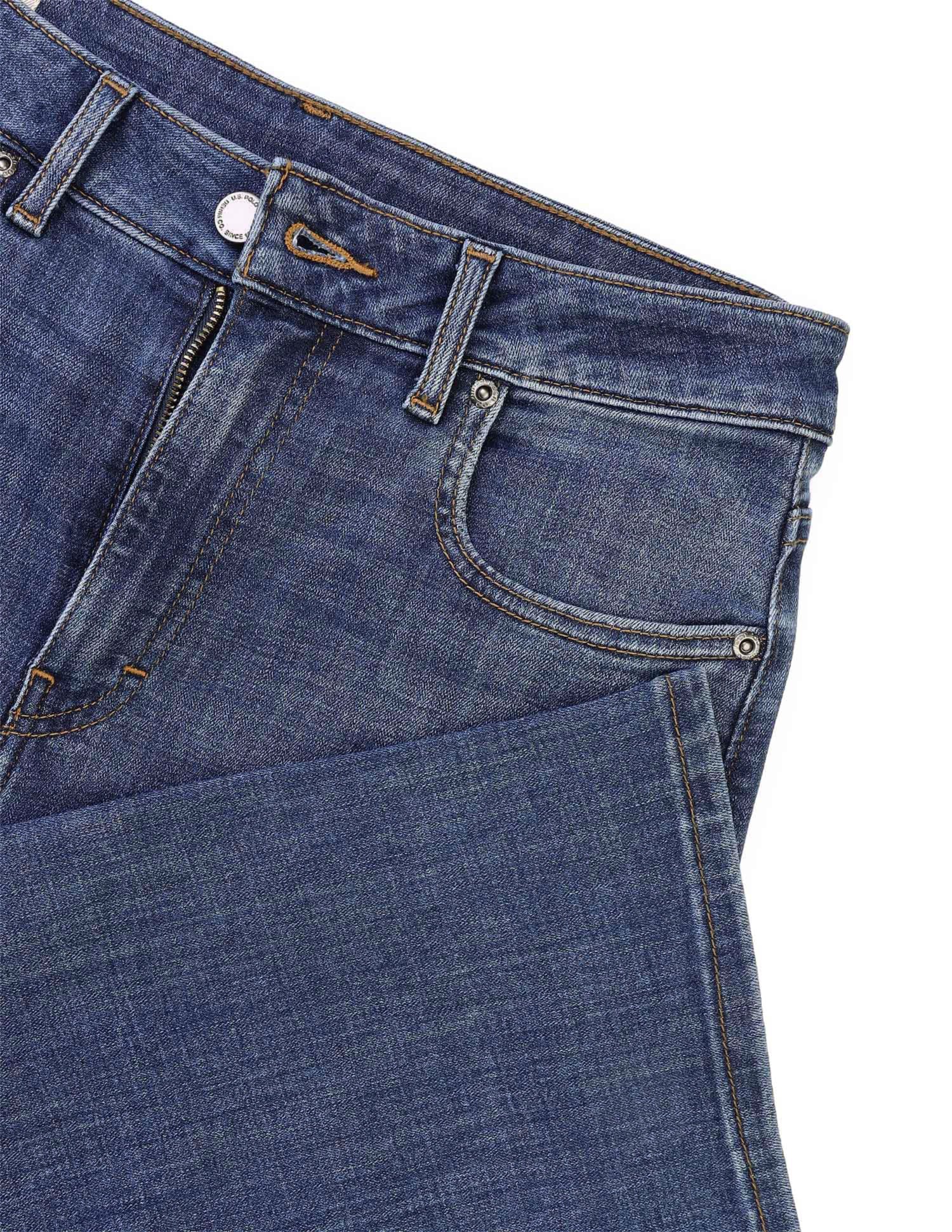 Straight Fit Blue Jeans Dark Blue - U.S. Polo Assn. India | Large