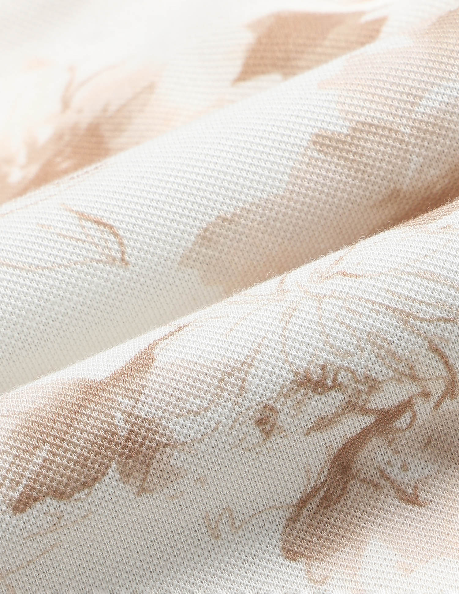 Floral Printed Slim Fit Polo Shirt Light Brown - U.S. POLO ASSN. | Large