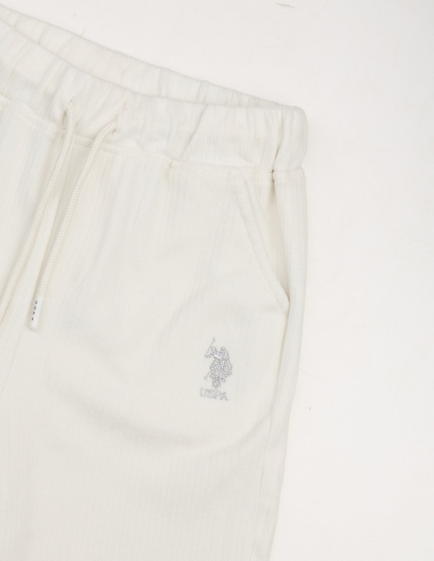 Mid Rise Loose Fit Track Pants Off White - U.S. Polo Assn. India | Large