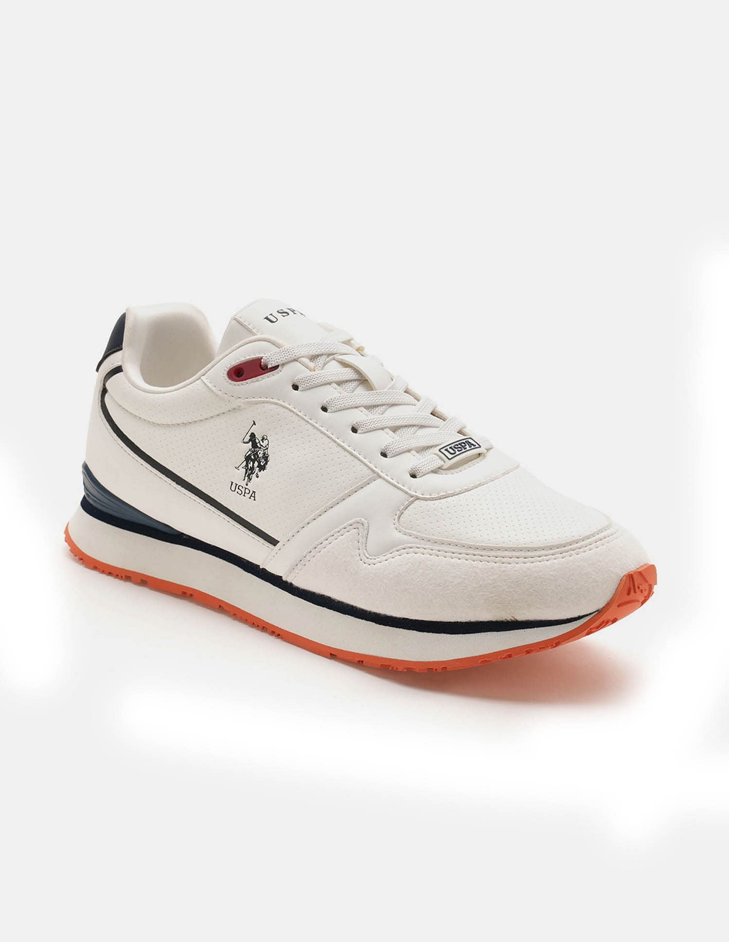 Men Lowen 2.0 Colour Blocked Sneakers White - U.S. POLO ASSN. | Large