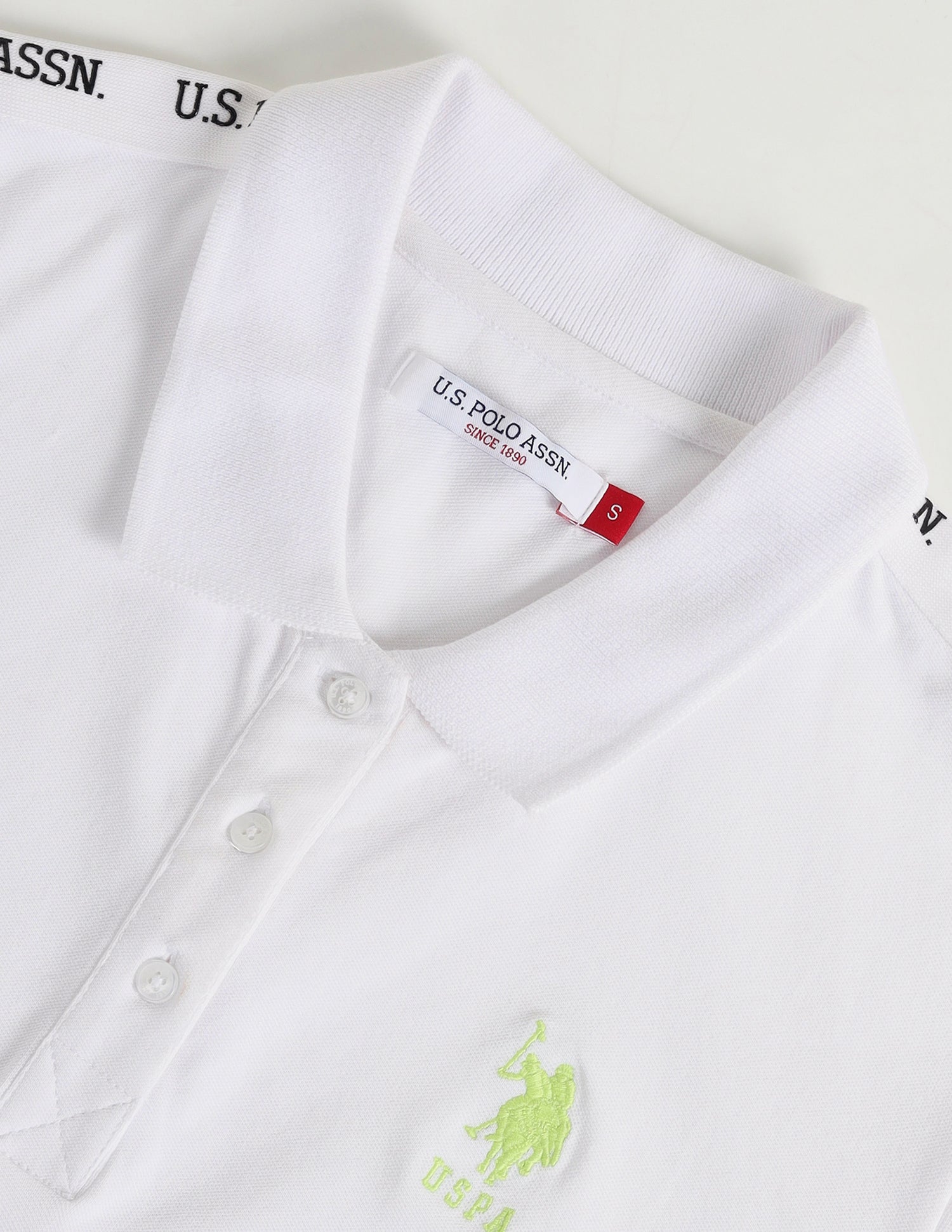 Ribbed Collar Solid Polo Shirt – U.S. Polo Assn. India