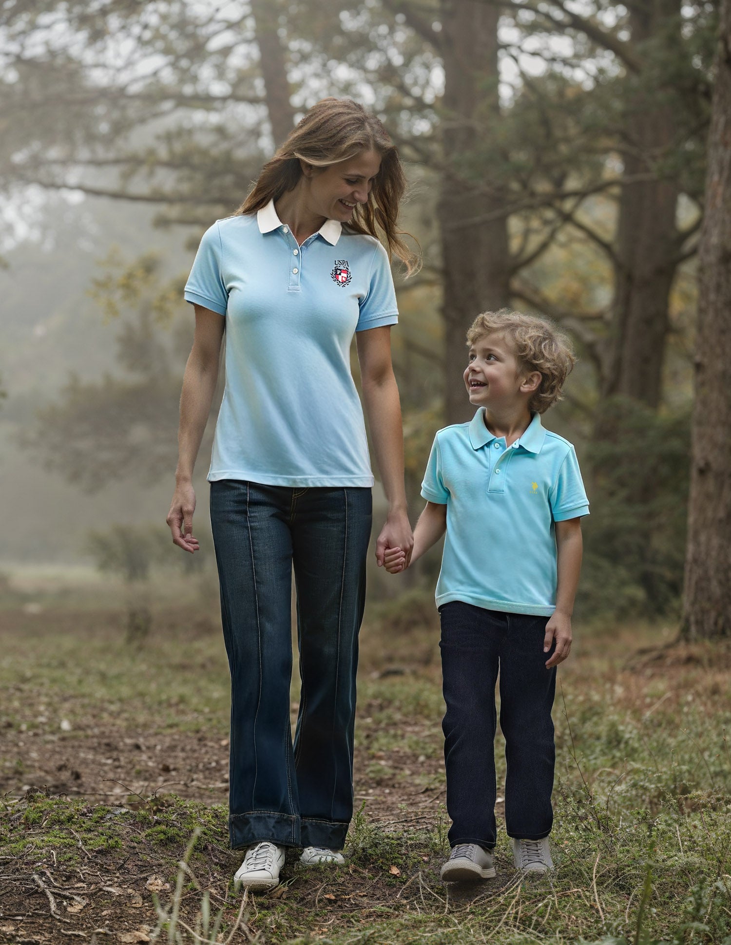 Boys Solid Polo Shirt Light Blue - U.S. POLO ASSN. | Large