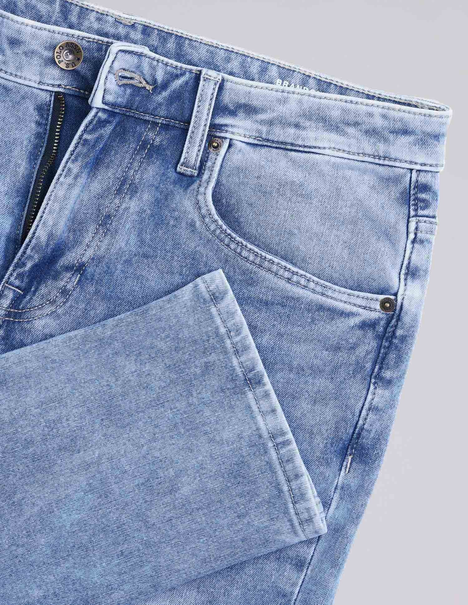 Brandon Slim Tapered Fit Blue Jeans Blue - U.S. Polo Assn. India | Large