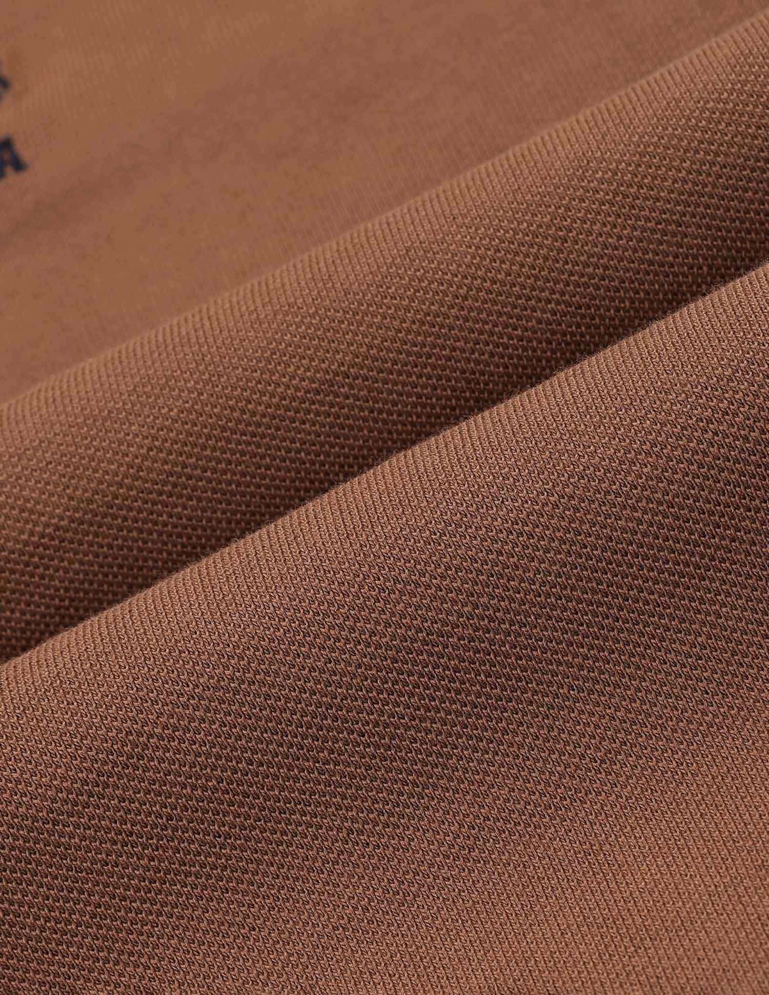 Pure Cotton Slim Fit Polo Shirt Light Brown - U.S. Polo Assn. India | Large