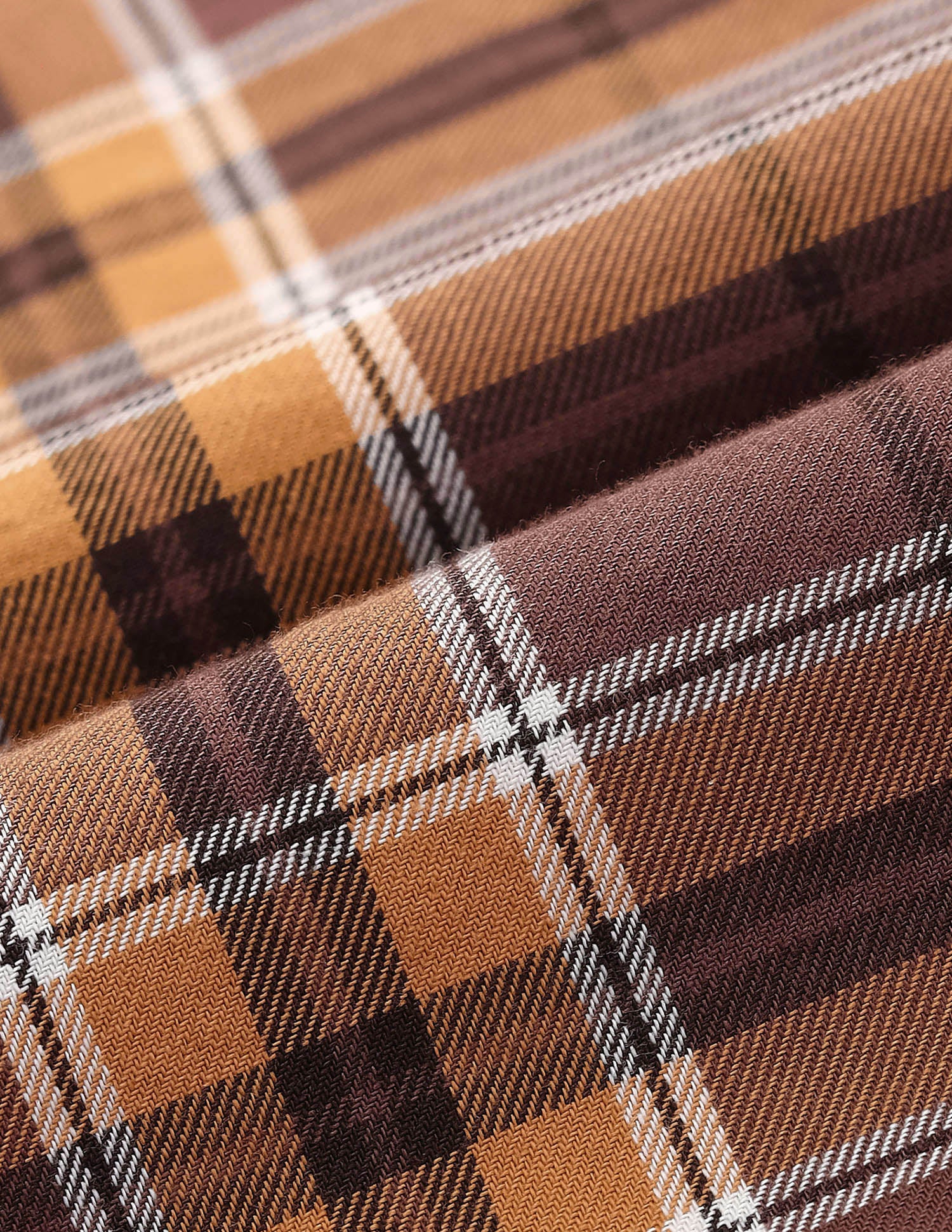 Slim Fit Madras Checked Shirt Ochre - U.S. Polo Assn. India | Large