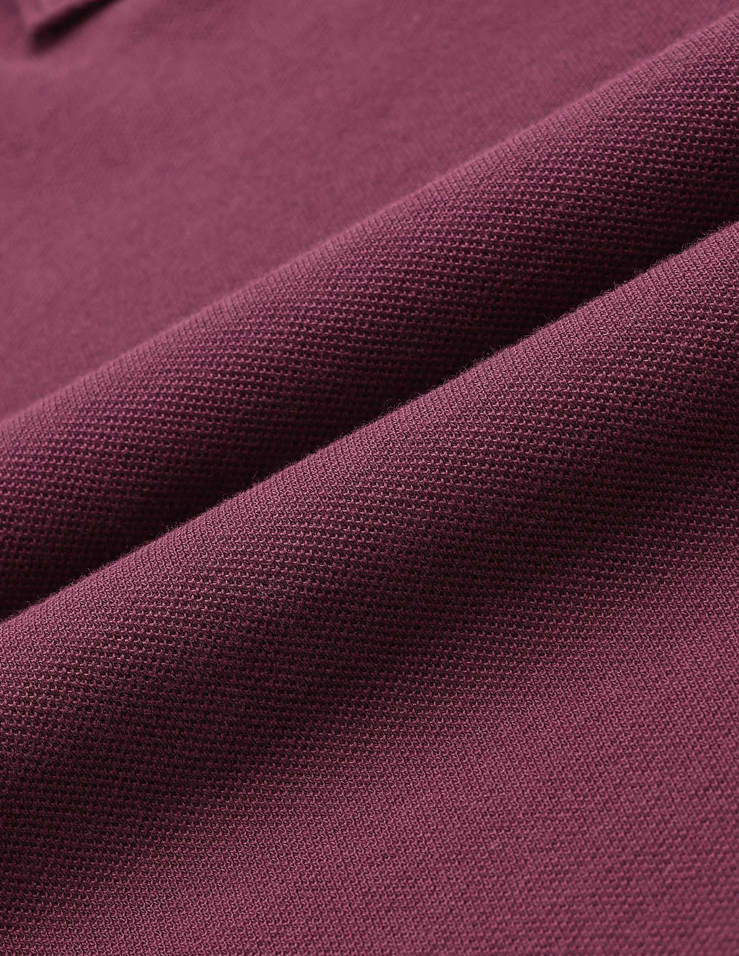 Pure Cotton Solid Polo Shirt Maroon - U.S. Polo Assn. India | Large
