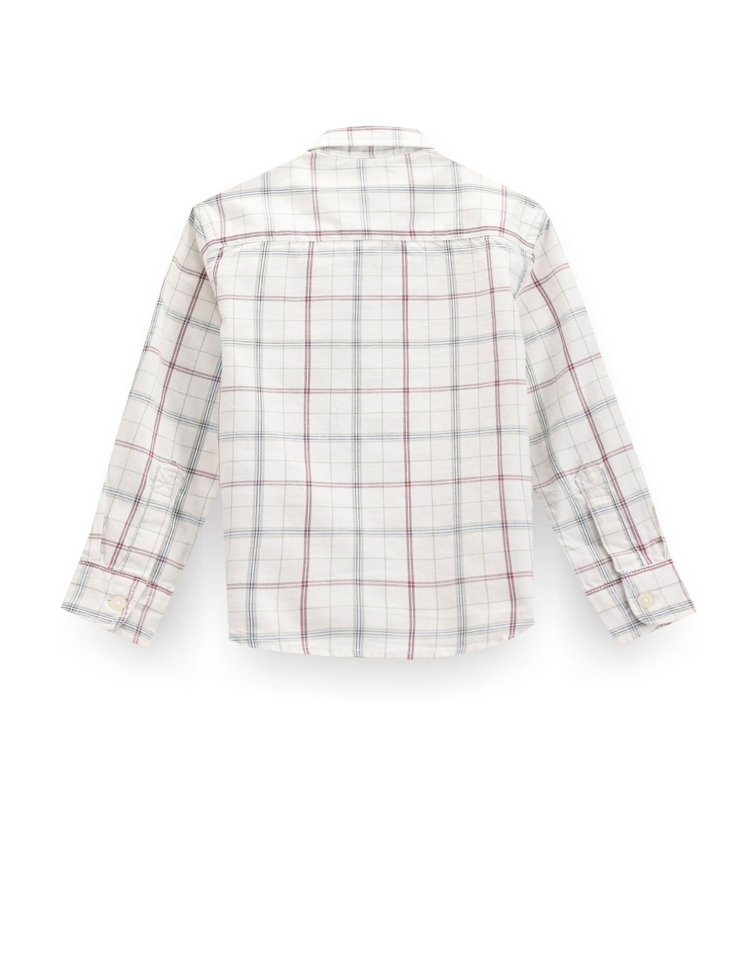 Boys Grid Check Twill Shirt White - U.S. POLO ASSN. | Large