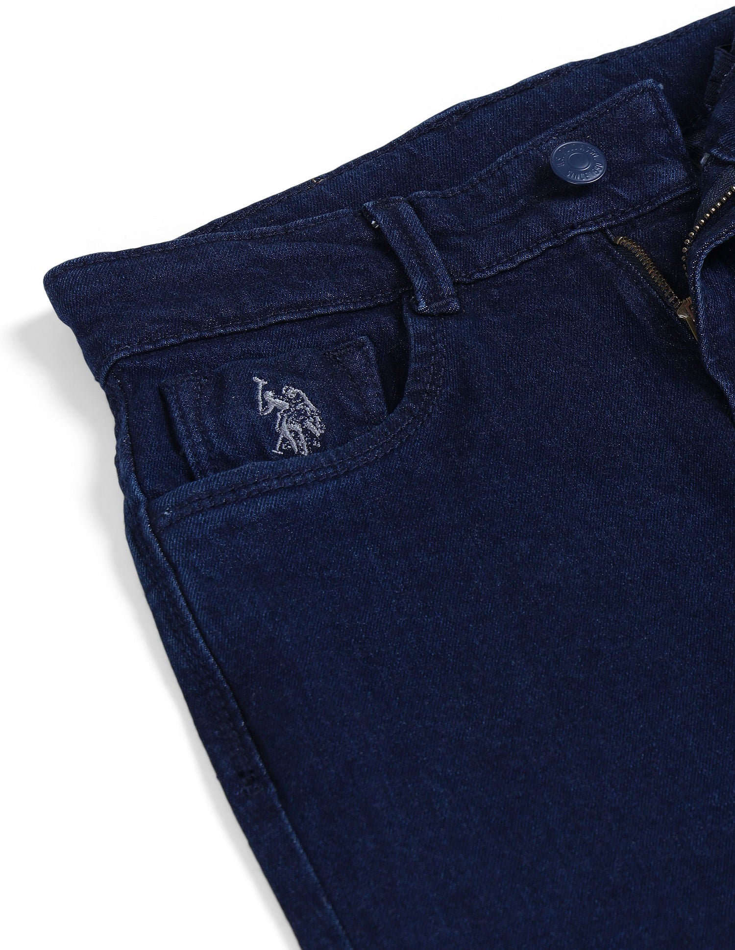 Relaxed Fit Dark Washed Jeans Dark Blue - U.S. POLO ASSN. | Large