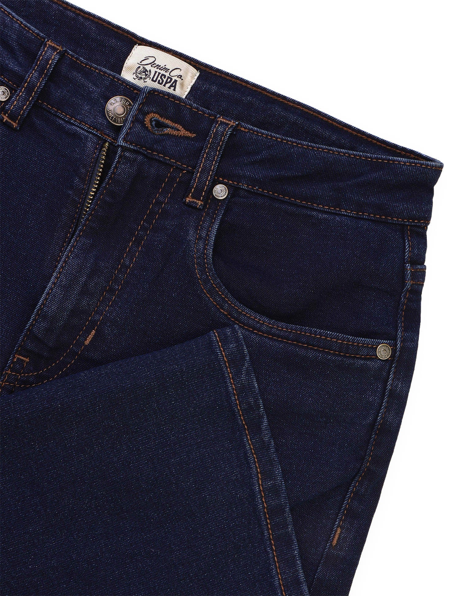 Straight Fit Blue Jeans Dark Blue - U.S. Polo Assn. India | Large