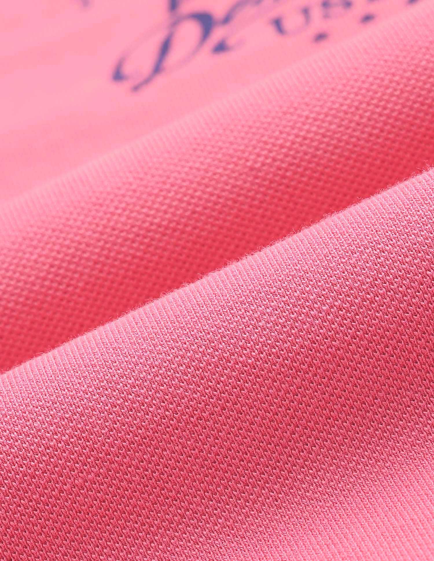 Vertical Striped Cotton Polo Shirt Pink - U.S. POLO ASSN. | Large