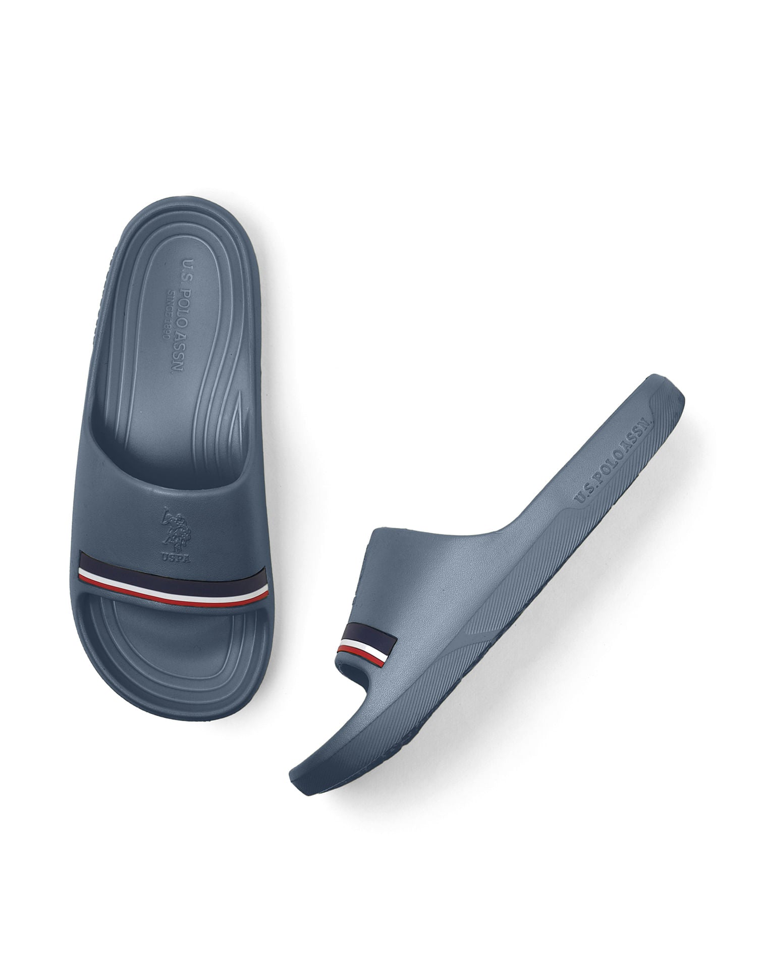 Men Easton 2.0 Navy Foam Walk Sliders Blue - U.S. POLO ASSN. | Large