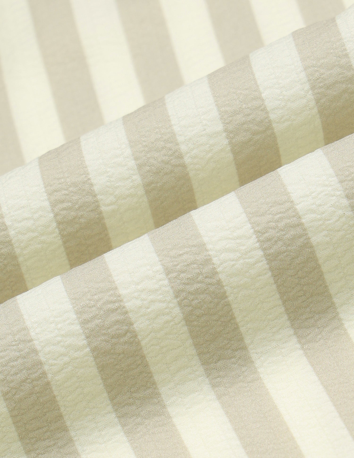 Vertical Striped Seersucker Weave Shirt Light Khaki - U.S. Polo Assn. India | Large