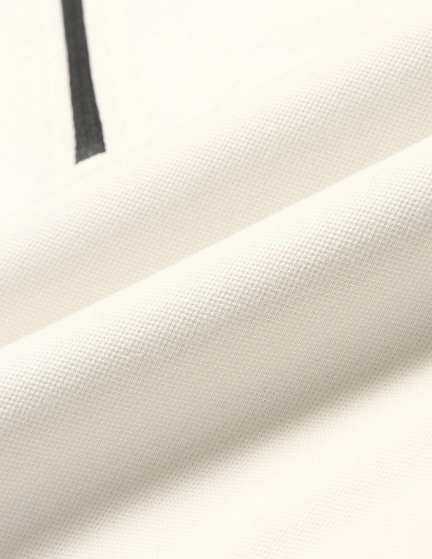 Contrast Collar Zipper Polo Shirt Off White - U.S. POLO ASSN. | Large