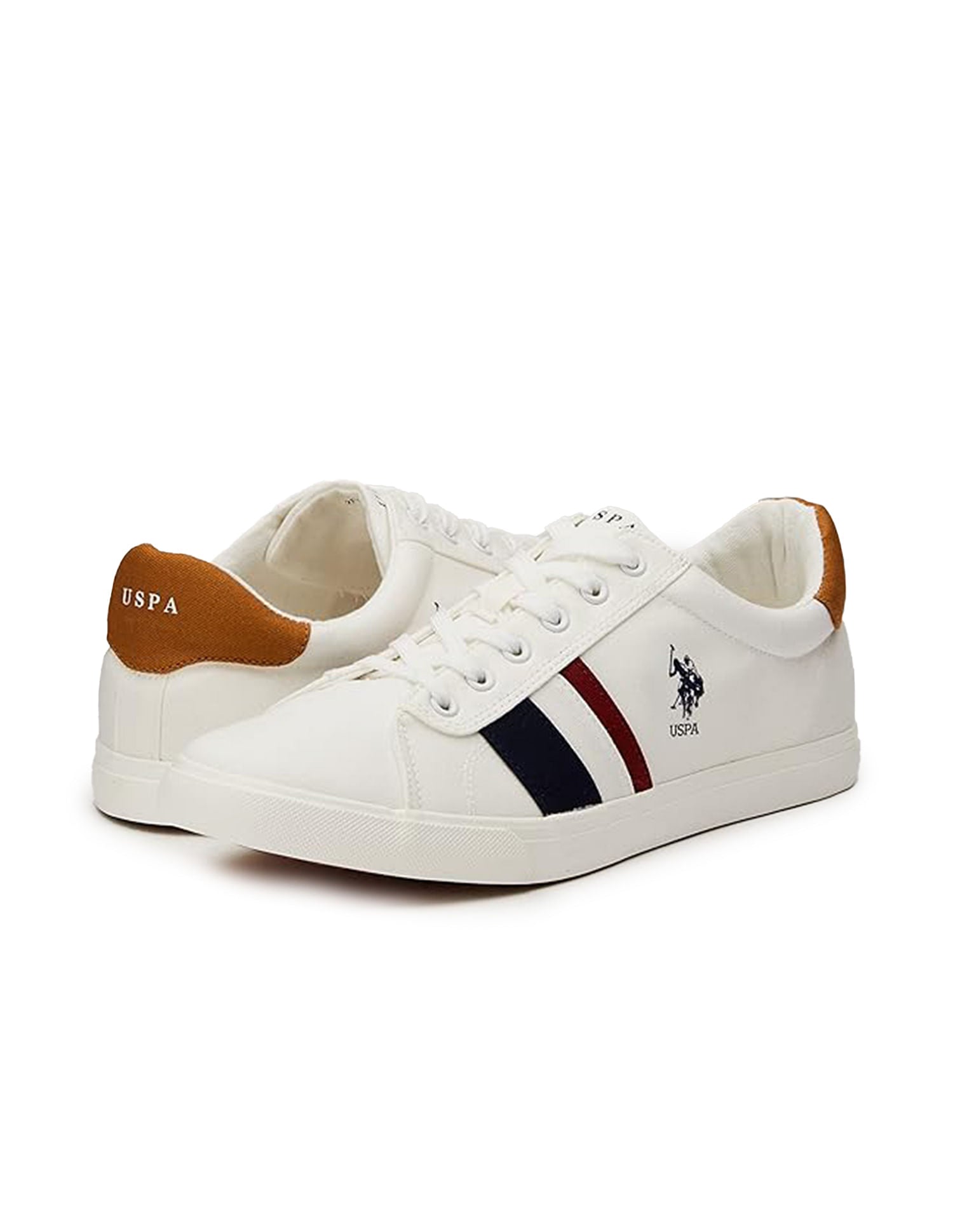 Men Colour Block Abor Sneakers Off White - U.S. Polo Assn. India | Large