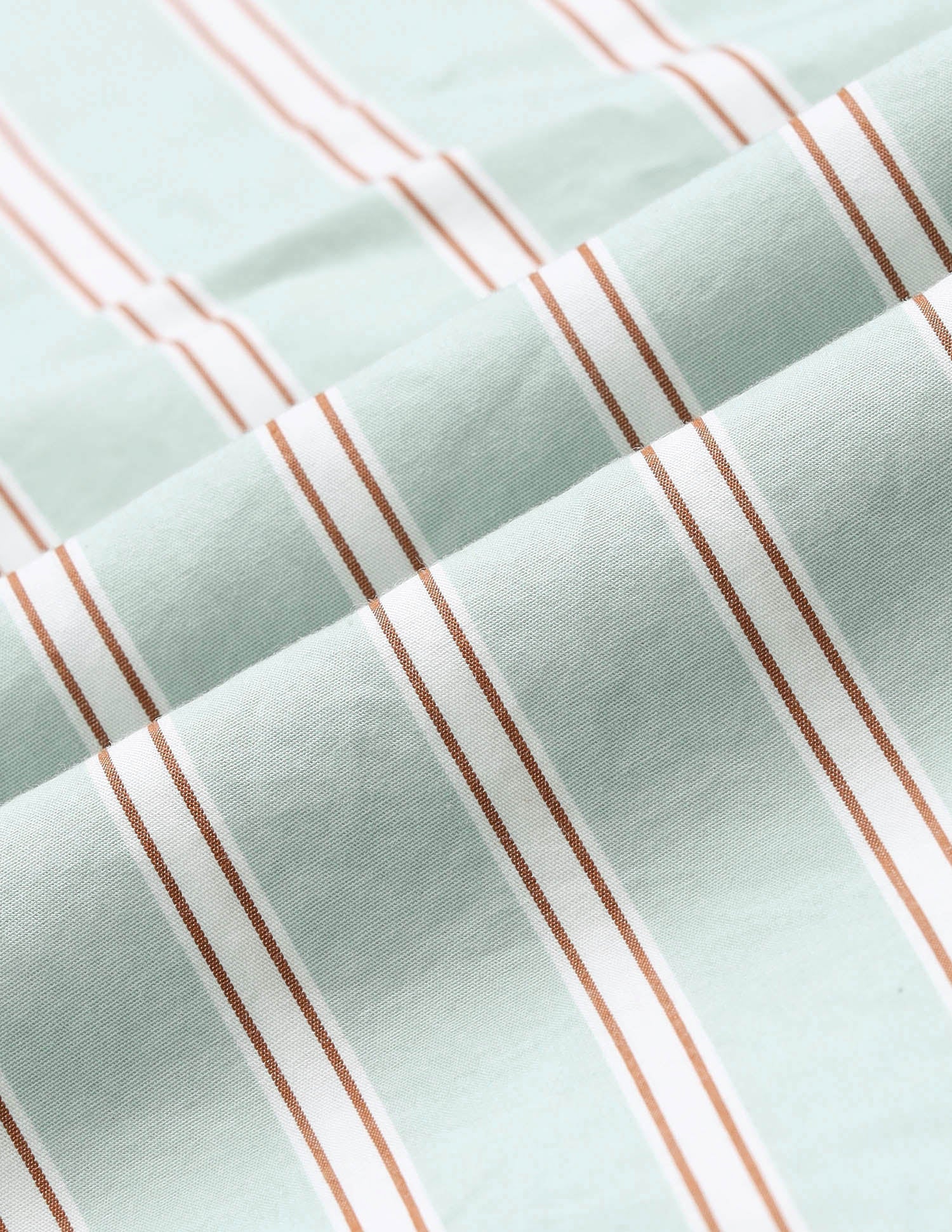 Vertical Striped Pure Cotton Shirt Light Green - U.S. Polo Assn. India | Large