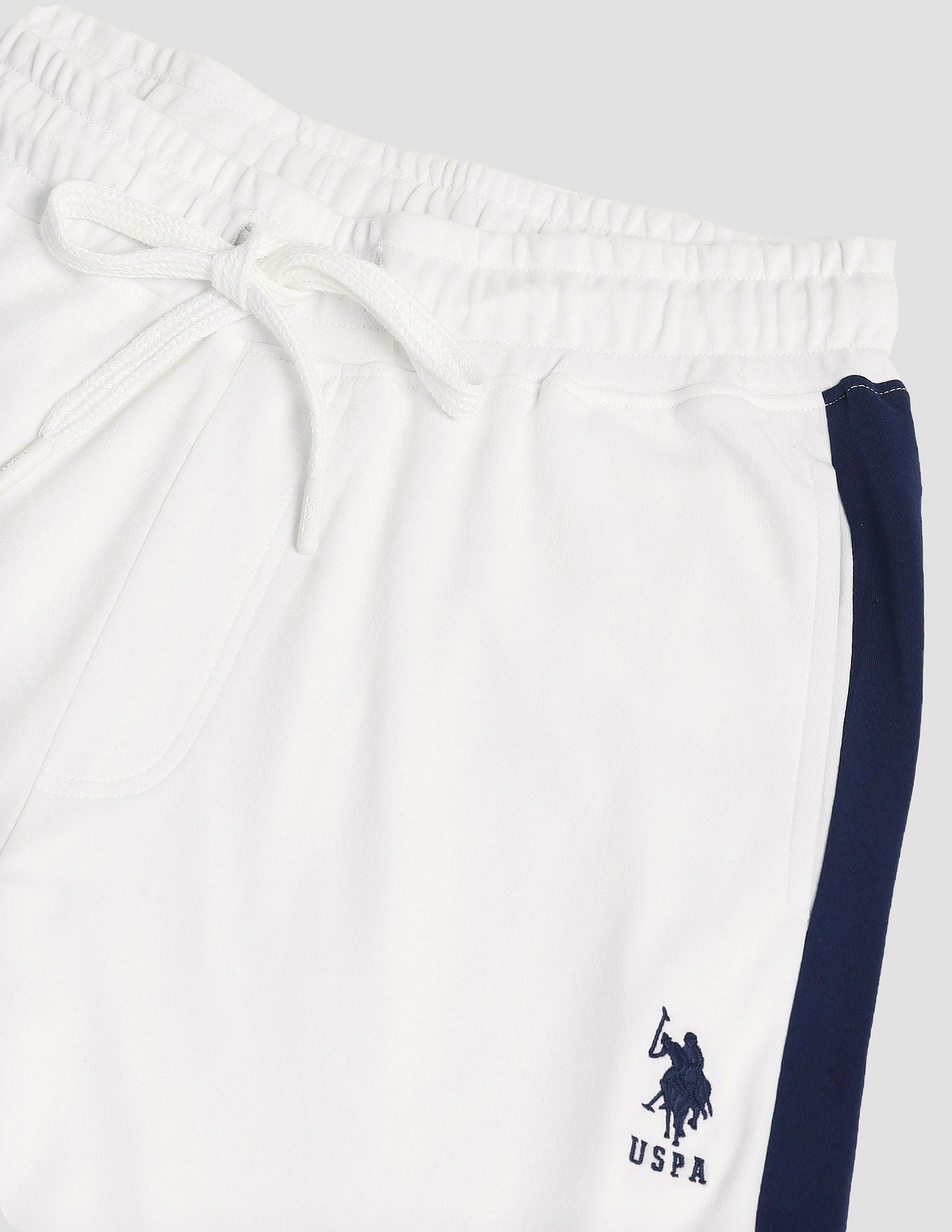 Solid OJ004 Lounge Joggers - Pack Of 1 White - U.S. POLO ASSN. | Large