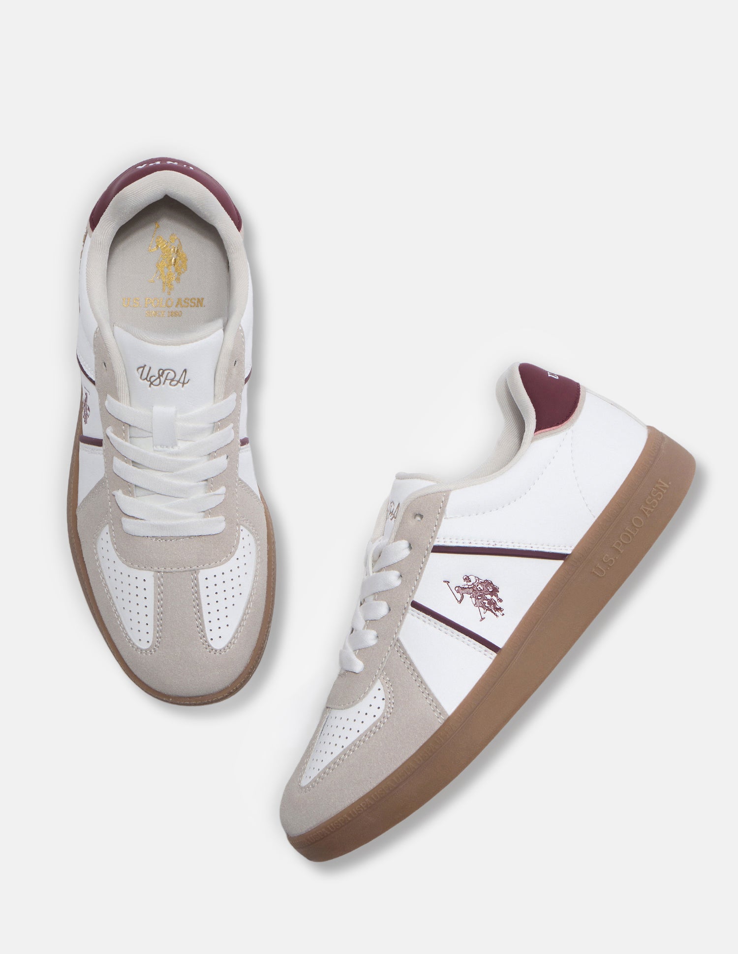 Colour Blocked Paula Sneakers Light Grey - U.S. Polo Assn. India | Large